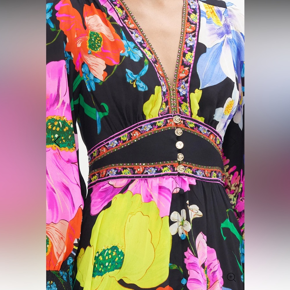 Camilla AWAY WITH THE FAIRIES
BUTTON DRESS W/ SHAP E WAISTBAND - Picture 5 of 9